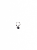 Black Bead Hoop