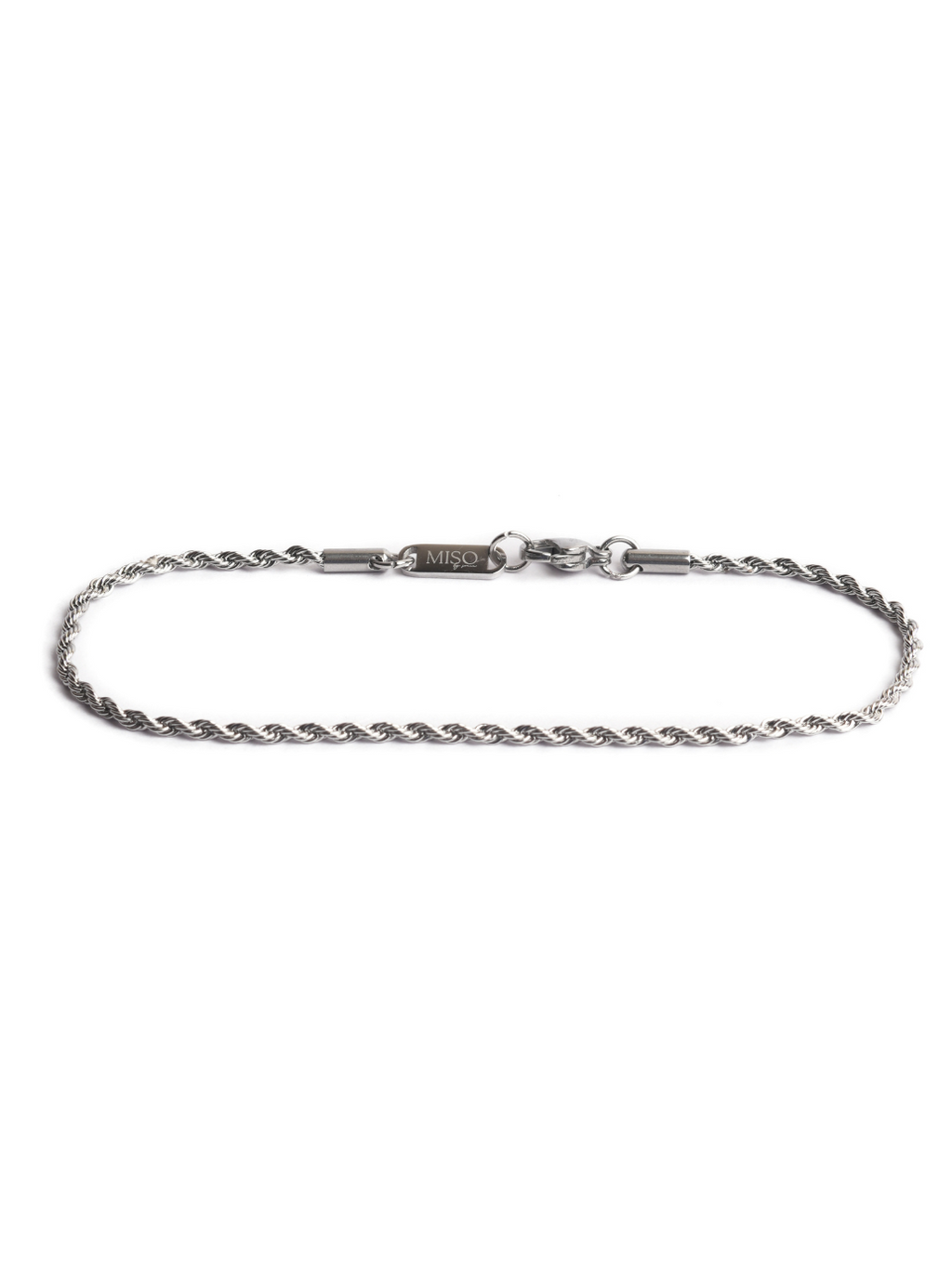 Micro Rope Bracelet (Silver)